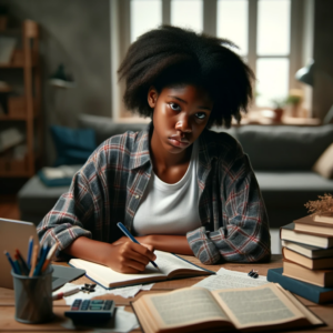Teenager with academic resilience