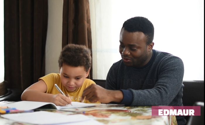 Tutor tutoring a student one on one